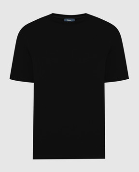 Herno Черная футболка с металлическим логотипом JG000174U52003