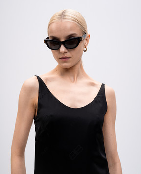 Balenciaga Черные солнцезащитные очки Casino 830314T0039