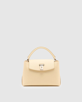 Bally Бежева шкіряна сумка Lock Me WAH010VT710