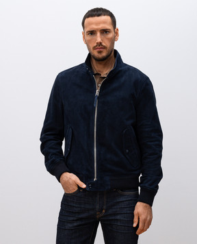 Tom Ford Синяя замшевая куртка LBG003LMS003S23
