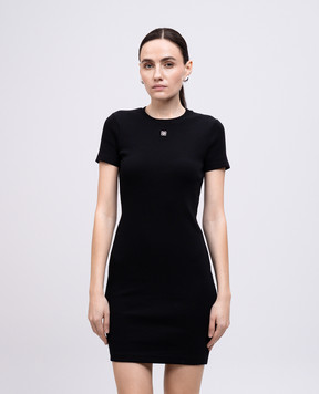 Givenchy Чорна сукня з емблемою 4G BW22CM3YQS