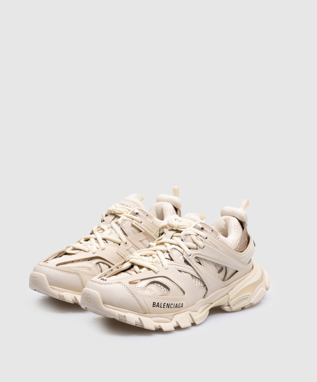 Balenciaga Бежевые кроссовки Track с логотипом 542436W2LA2 изображение 2