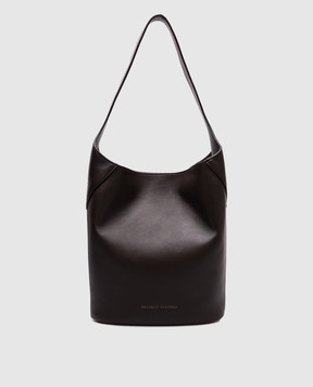 Brunello Cucinelli Коричнева шкіряна сумка з логотипом MBGED2751P