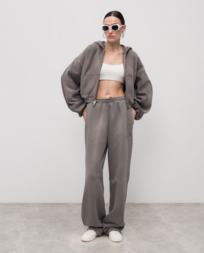 Alexander Wang Сірі спортивні штани з логотипом 1CC3254864