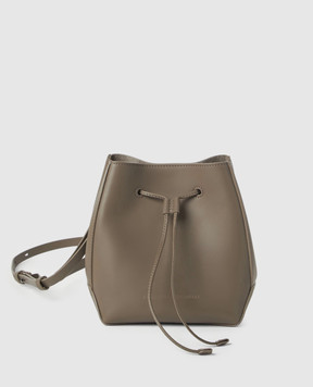 Brunello Cucinelli Коричневая кожаная сумка с логотипом MBHED2601P