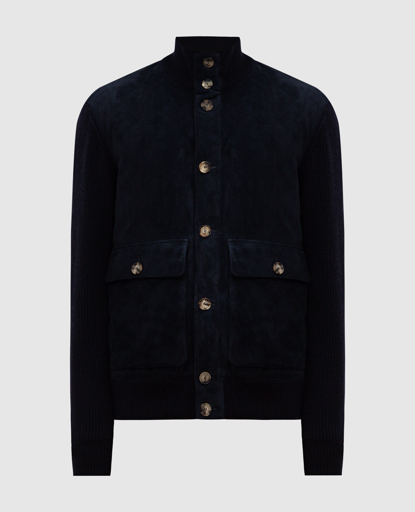 

Синяя комбинированная куртка, Синий, Куртки