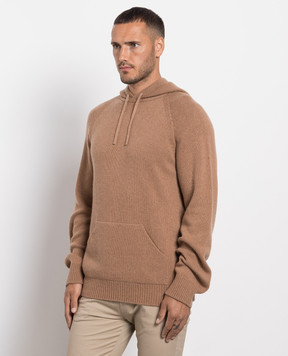 Cashmere&Whiskey Коричневые худи из кашемира MU8651305341R3XL
