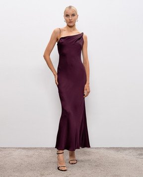 Twinset Бордова сукня максі 252TP2360