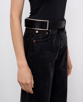 Ann Demeulemeester Чорний шкіряний ремінь Igna B0011720LT128