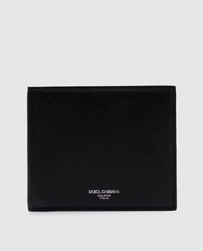 Dolce&Gabbana Чорне шкіряне портмоне з логотипом BP1321AV956