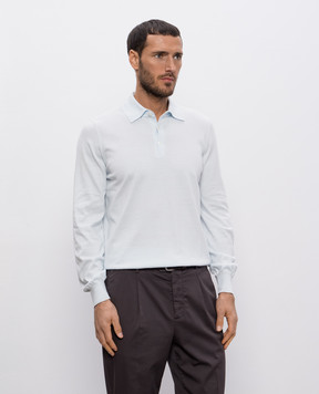 Brunello Cucinelli Голубое поло M29800135