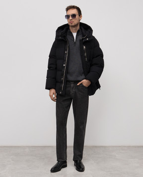 Trussardi Серый джемпер из шерсти с молнией M0068000008NMK607K02