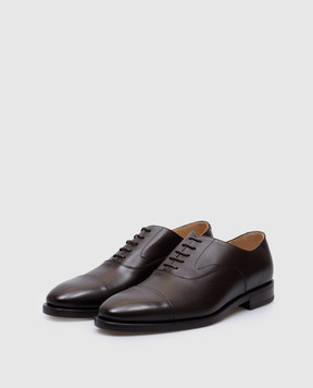 Brunello Cucinelli Коричневые кожаные оксфорды MZUNOXC841