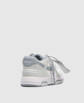 Off-White Зелені шкіряні кросівки Out Of Office з логотипом OWIA259F24LEA005