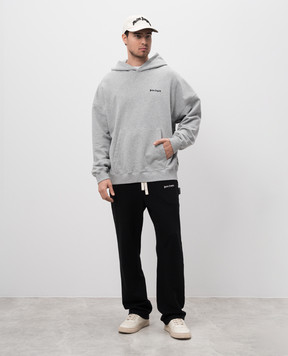 Palm Angels Серые худи с вышивкой логотипа PMBB153C99FLE002