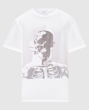 Alexander McQueen Біла футболка з принтом 839222QTADV