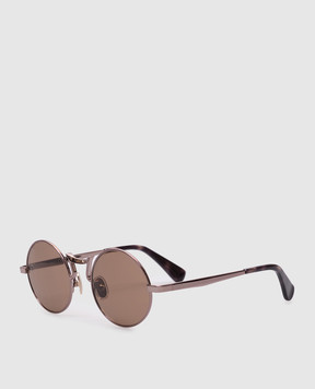 Max Mara Серебряные очки SAFIYE с логотипом SAFIYE