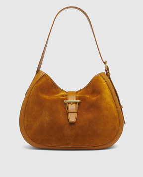 Alexander McQueen Коричневая замшевая сумка-тоут 8379141MAA2