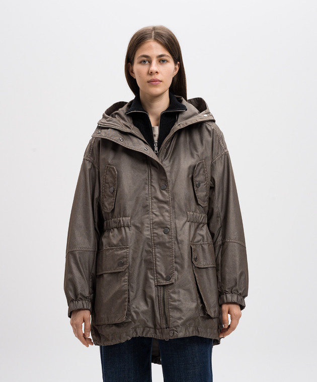 Max Mara Weekend Зеленая парка OLINDA со съемной курткой OLINDA изображение 4