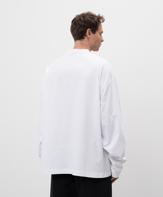 Vetements Білий лонгслів з принтом логотипа UA66LS630W зображення 4