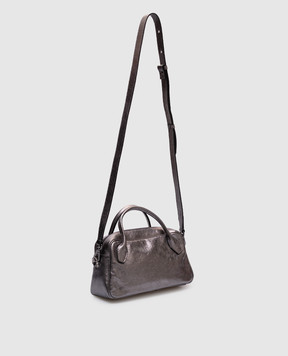 Gianni Chiarini Срібляста шкіряна сумка Cindy BS11702VNCMET