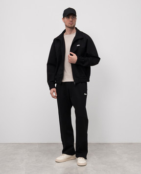 Rhude Чорні спортивні штани з логотипом RHPS25PA01113
