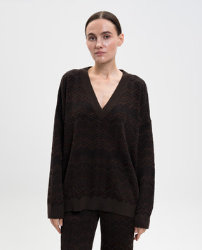 Missoni Коричневий пуловер з вовною DS25WN14BK01CP