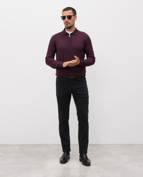 Stefano Ricci Черные джинсы с вышивкой эмблемы MFT53B1090RT51BK