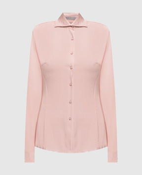 Ermanno Scervino Розовая блуза из шелка D272K338HHP