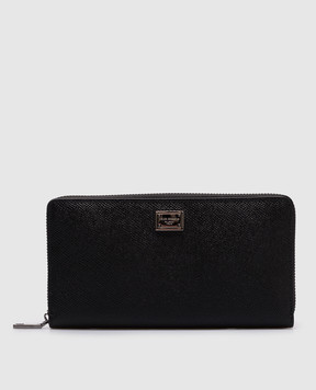 Dolce&Gabbana Черный кожаный кошелек с логотипом BP1672AG219