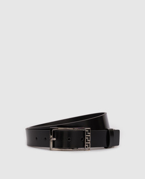 Versace Черный кожаный ремень Greca 10151051A08779