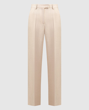 Valentino Бежевые брюки из льна 4B0RB5D06D2