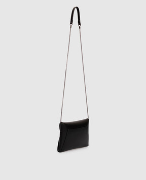 Brunello Cucinelli Чорний шкіряний клатч Duo MWTKD2722