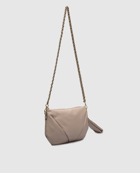 Gianni Chiarini Бежевая кожаная сумка кросс-боди Allegra BS11431FOUCLD