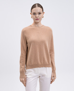 Twinset Бежевий джемпер з кашеміру та вовни 252TP3495