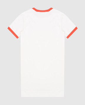 Off-White Детское белое платье с вышивкой логотипа OGDB066S25JER001