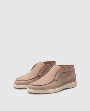 Santoni Бежевые дезерты из нубука WUYA58458TISNPRX