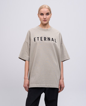 Fear of God Серая футболка с вышивкой FGE2505101HWJw