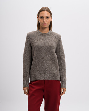 Bottega Veneta Серый свитер с шерстью 799140V4TK0