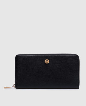 Versace Черный кожаный кошелек Medusa Biggie DPDI0561A10544