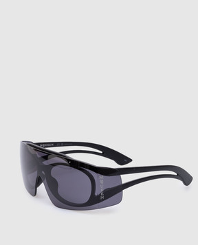 Alexander McQueen Чорні сонцезахисні окуляри з логотипом 810905J0752