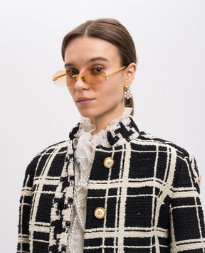 Anna-Karin Karlsson Золотисті сонцезахисні окуляри Chain Nest з покриттям золота 24 карат S2115502