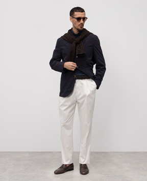 Brunello Cucinelli Синій блейзер MD4796528
