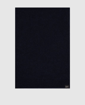 Woolrich Синий шарф с шерстью с нашивкой логотипа CFWOAC0332MRUF0659