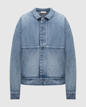 Fear of God Блакитна джинсова куртка з ефектом потертості FGE230318DNMw