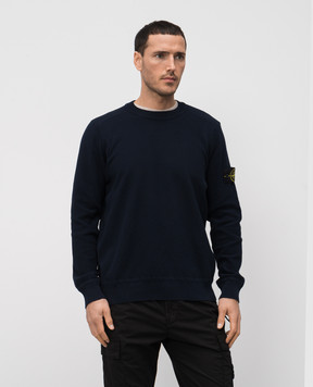 Stone Island Синій джемпер з патчем логотипа K1S155100036S00B5