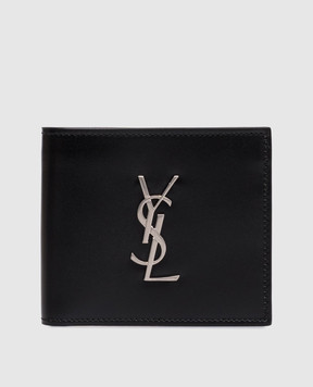 Saint Laurent Черный кожаный портмоне CASSANDRE 4532760SX0E