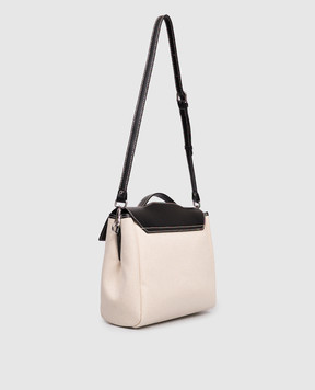 Gianni Chiarini Бежева комбінована сумка-сетчел Clio BS11620SALPL