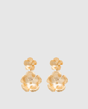 LELET NY Серьги Eden Floral с золотым покрытием 14 карат. LELPF2309G