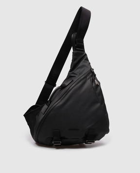 Givenchy Чорна сумка-слінг з металевим логотипом BK50B4K1VM